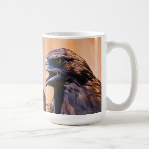 Young Bald Eagle and Sunlight Wildlife Art Coffee Mug