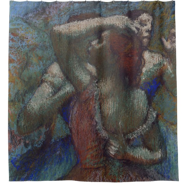 Young Ballet Dancers (Ballerinas) (by Edgar Degas) Shower Curtain (Front)