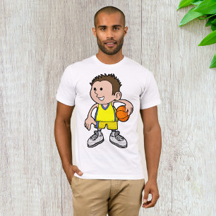 Young Basketball Player Mens T-Shirt