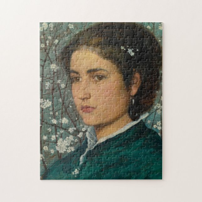 Young Beauty (Elegant Woman) (Female Portrait) Jigsaw Puzzle (Vertical)