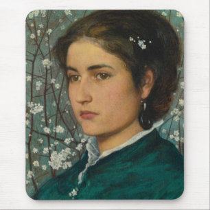 Young Beauty (Elegant Woman) (Female Portrait) Mouse Mat