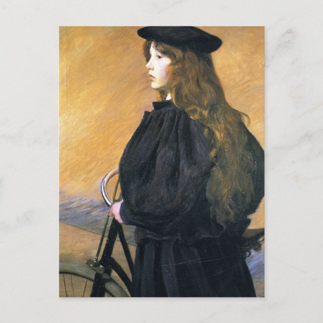 Young Bicyclist by Lilla Cabot Perry Postcard (Front)