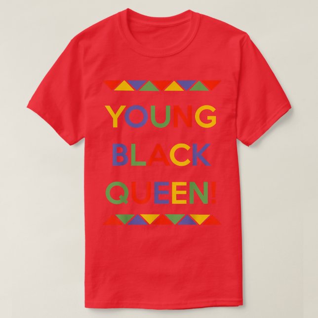 Young Black Queen LGBT Pride Month  T-Shirt (Design Front)