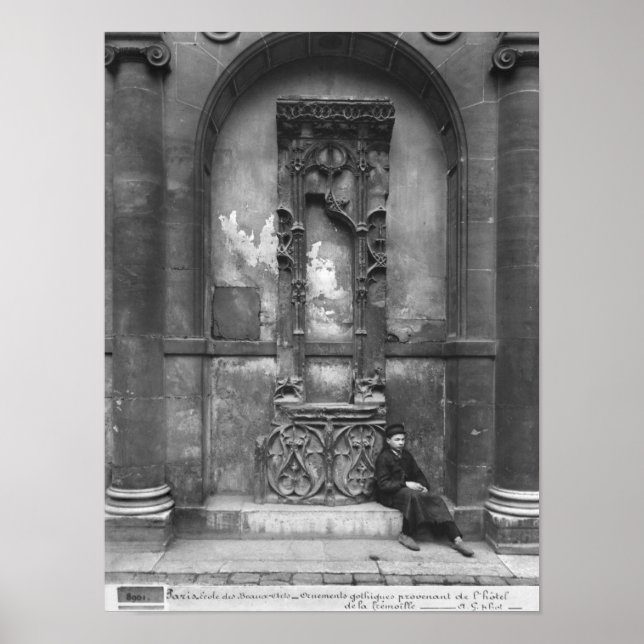 Young Boy Seated Outside Poster (Front)