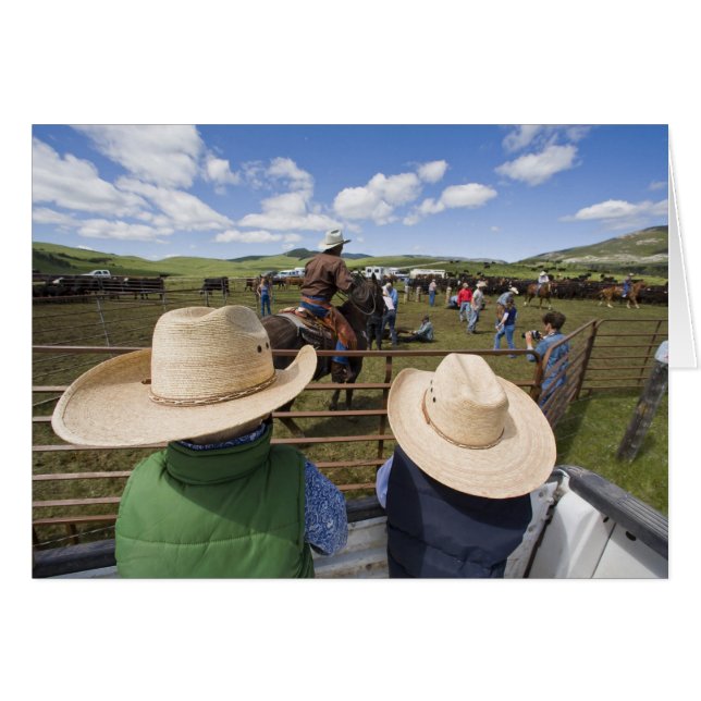 Young boys take in the 2007 Hughes Ranch (Front Horizontal)