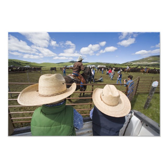 Young boys take in the 2007 Hughes Ranch Photo Print (Front)