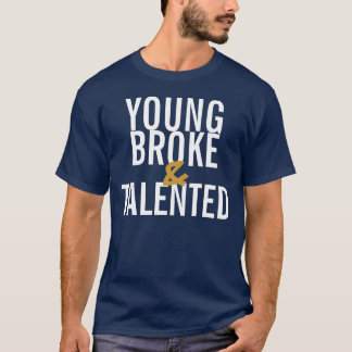 Young Broke & Talented Tee II (Navy/White)