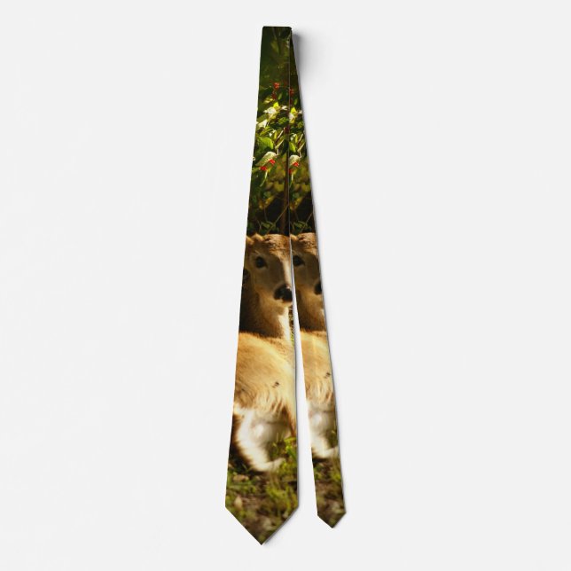 Young Buck In The Meadow Neck Tie (Front)