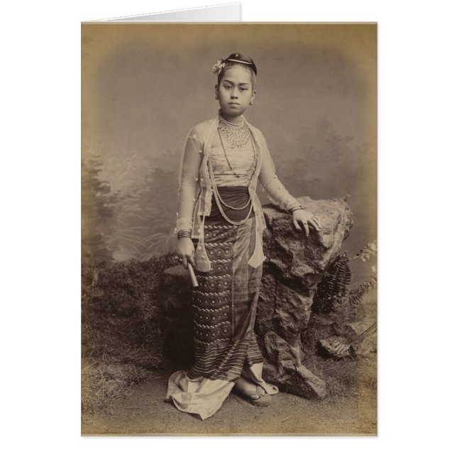 Young Burmese girl, c.1875 (Front)