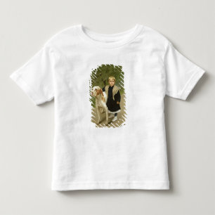Young Child and a Big Dog (oil on canvas) Toddler T-Shirt