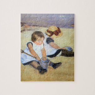 Young Children Playing on the Beach (Mary Cassatt) Jigsaw Puzzle