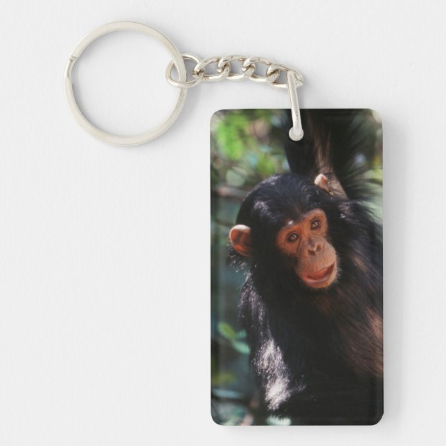 Young Chimpanzee Key Ring (Front)