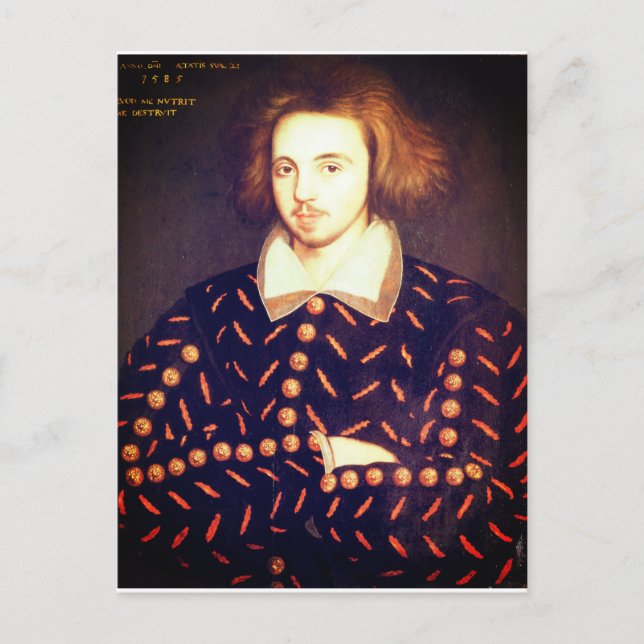 Young Christopher Marlowe Postcard (Front)