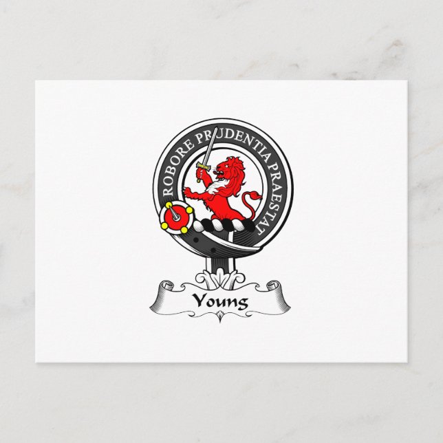 Young Clan Crest Postcard (Front)
