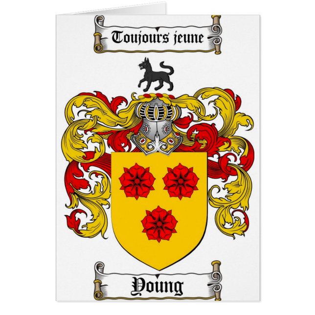 Young Coat of Arms / Young Family Crest (Front)