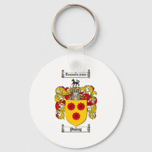 Young Coat of Arms / Young Family Crest Key Ring