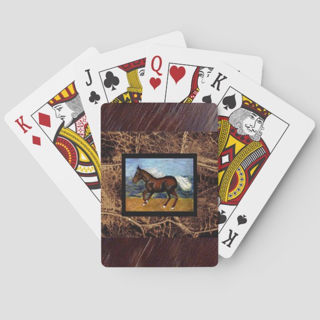 Young Colt- Design 2 Playing Cards -Green (Back)