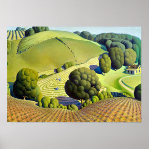 Young Corn, 1931 by Grant Wood Poster