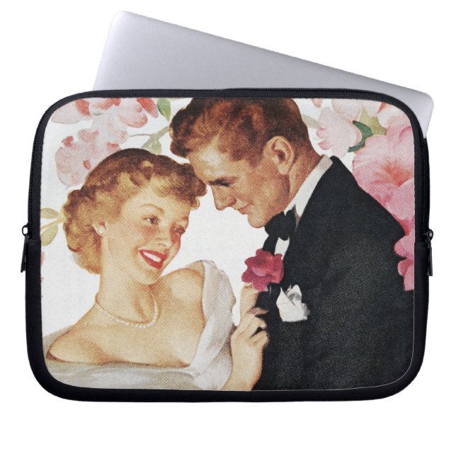 Young couple in formal wear laptop sleeve (Front)