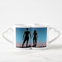 Young Couple Lovers' Mug Set