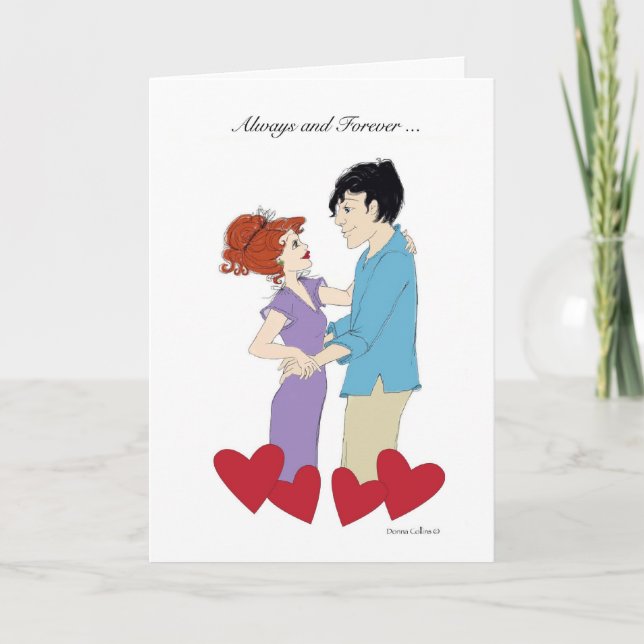 Young Couple Valentine Card (Front)