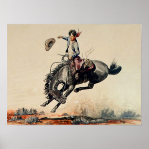 “Young Cowboy” by Will James Poster