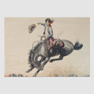 “Young Cowboy” by Will James Tissue Paper