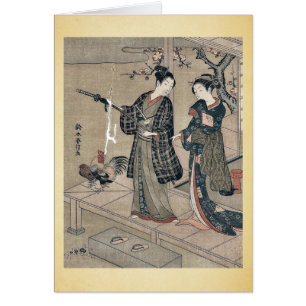 Young dandy and a beauty by Suzuki,Harunobu