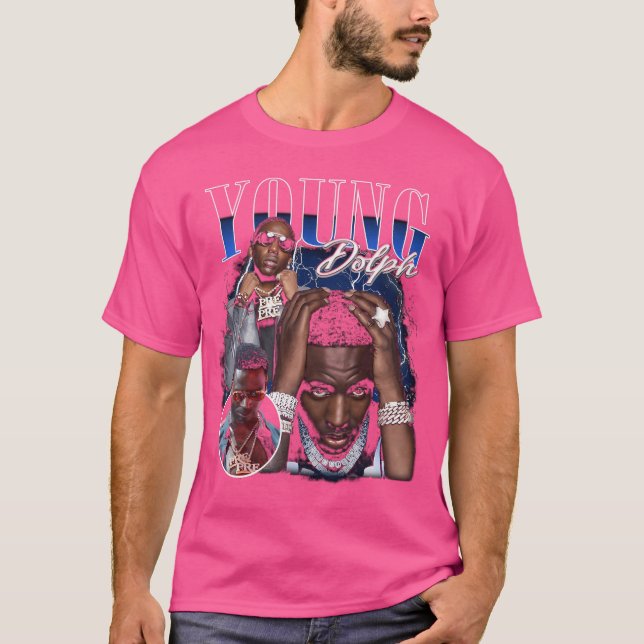Young Dolph Retro Collage T-Shirt (Front)