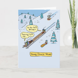 Young Donald Trump Card