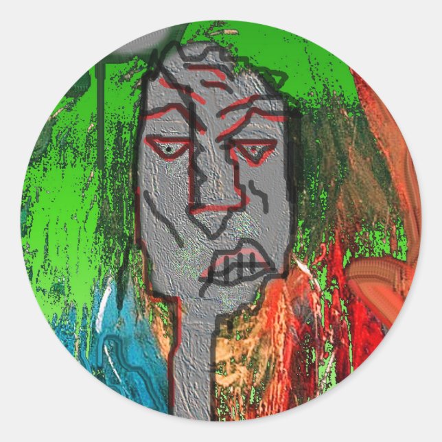 YOUNG DREAD GRAFF CLASSIC ROUND STICKER (Front)