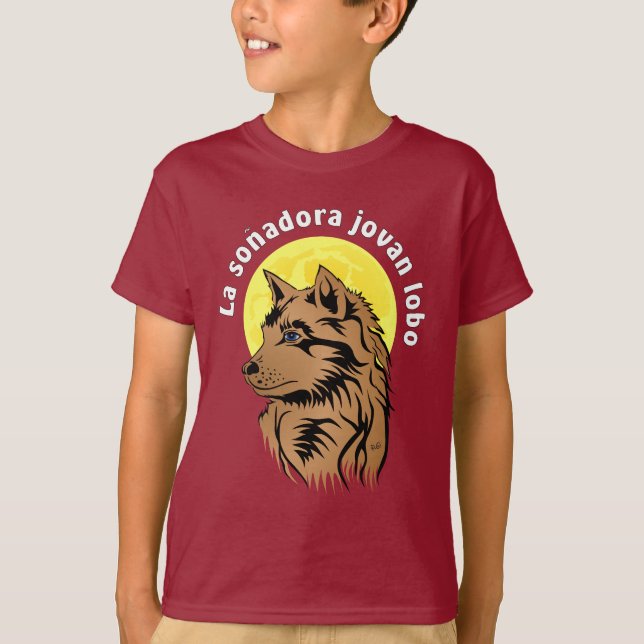 young dreamy wolf T-Shirt (Front)