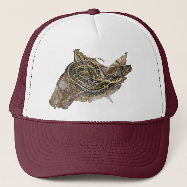 Young Eastern Garter Snake Coordinating Items Trucker Hat (Front)