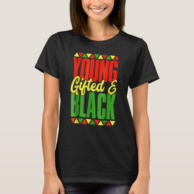 Young Ed And Black History Month African  Men Wome T-Shirt (Front)