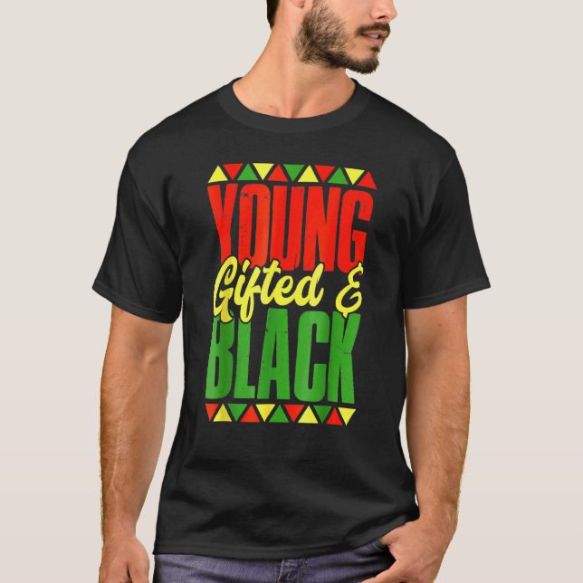 Young Ed And Black History Month African  Men Wome T-Shirt (Front)