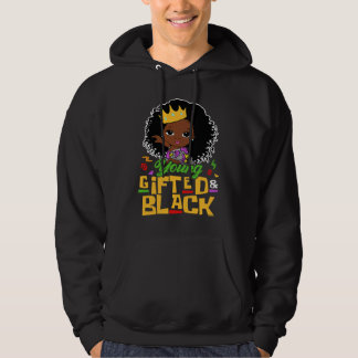 Young ed And Black Little Black Queen Melanin Girl Hoodie