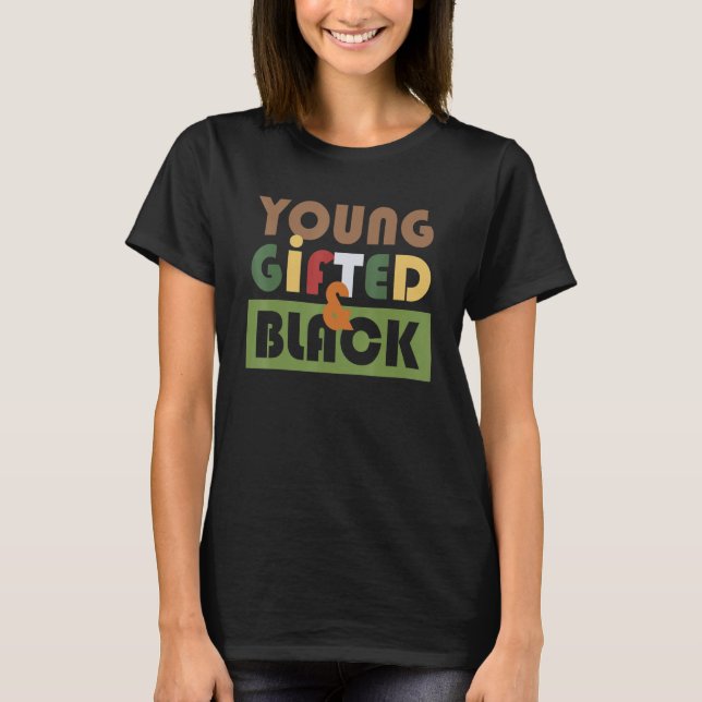 Young Ed Black African American Black History Prid T-Shirt (Front)