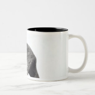 Young Elephant Caught in a Trap Two-Tone Coffee Mug