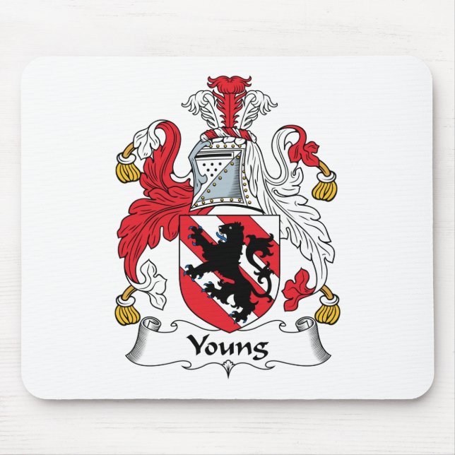 Young Family Crest Mouse Mat (Front)