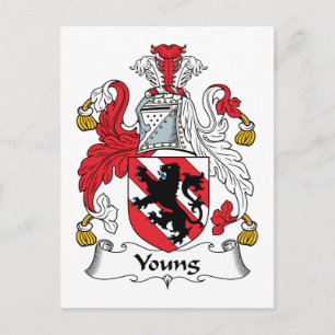 Young Family Crest Postcard