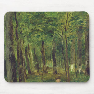 Young Farmer sitting in the Forest, 1878 Mouse Mat