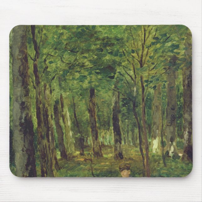 Young Farmer sitting in the Forest, 1878 Mouse Mat (Front)