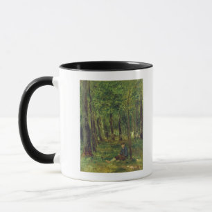 Young Farmer sitting in the Forest, 1878 Mug