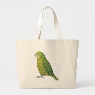 Young Female Kakapo Large Tote Bag