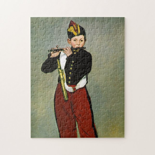 Young Flautist Fifer Manet Impressionist Painting Jigsaw Puzzle (Vertical)