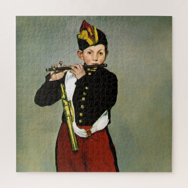 Young Flautist Fifer Manet Impressionist Painting Jigsaw Puzzle (Vertical)