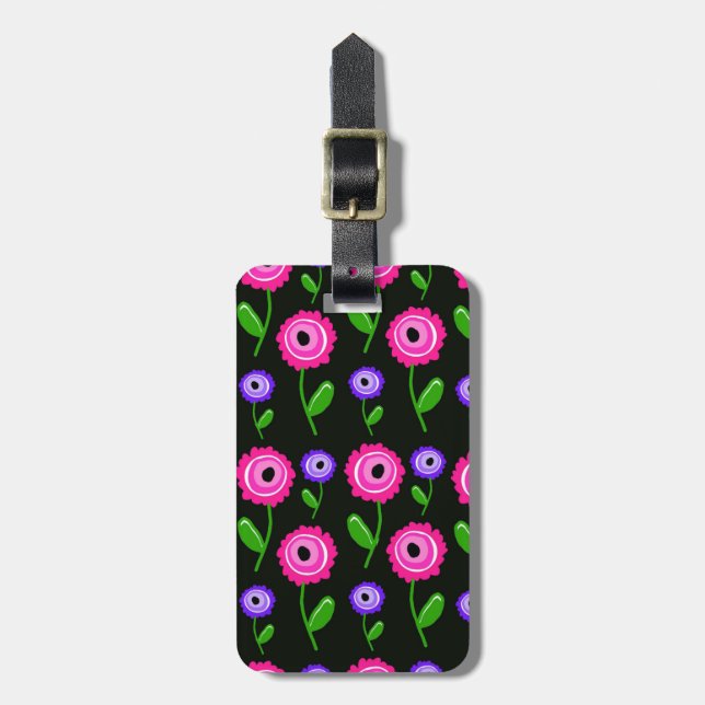 Young Florals Luggage Tag (Front Vertical)