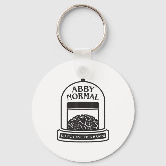 Young Frankenstein Abby Normal Funny Halloween _3  Key Ring (Front)
