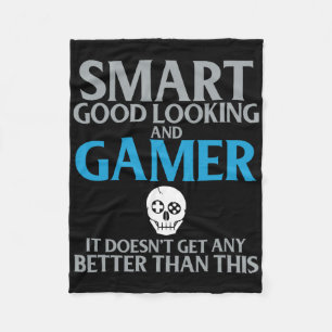 Young Gamer Video Game Enthusiast Gaming Present 1 Fleece Blanket