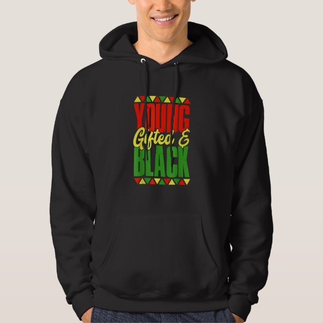 Young Gifted And Black Black History Month African Hoodie (Front)